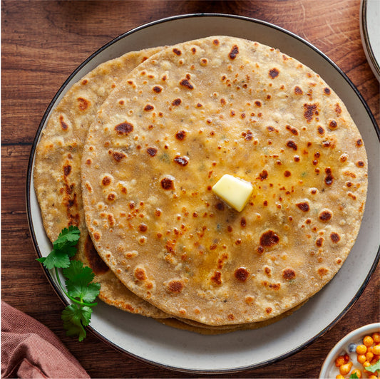 Organic Whole Wheat Paratha in Desi Ghee